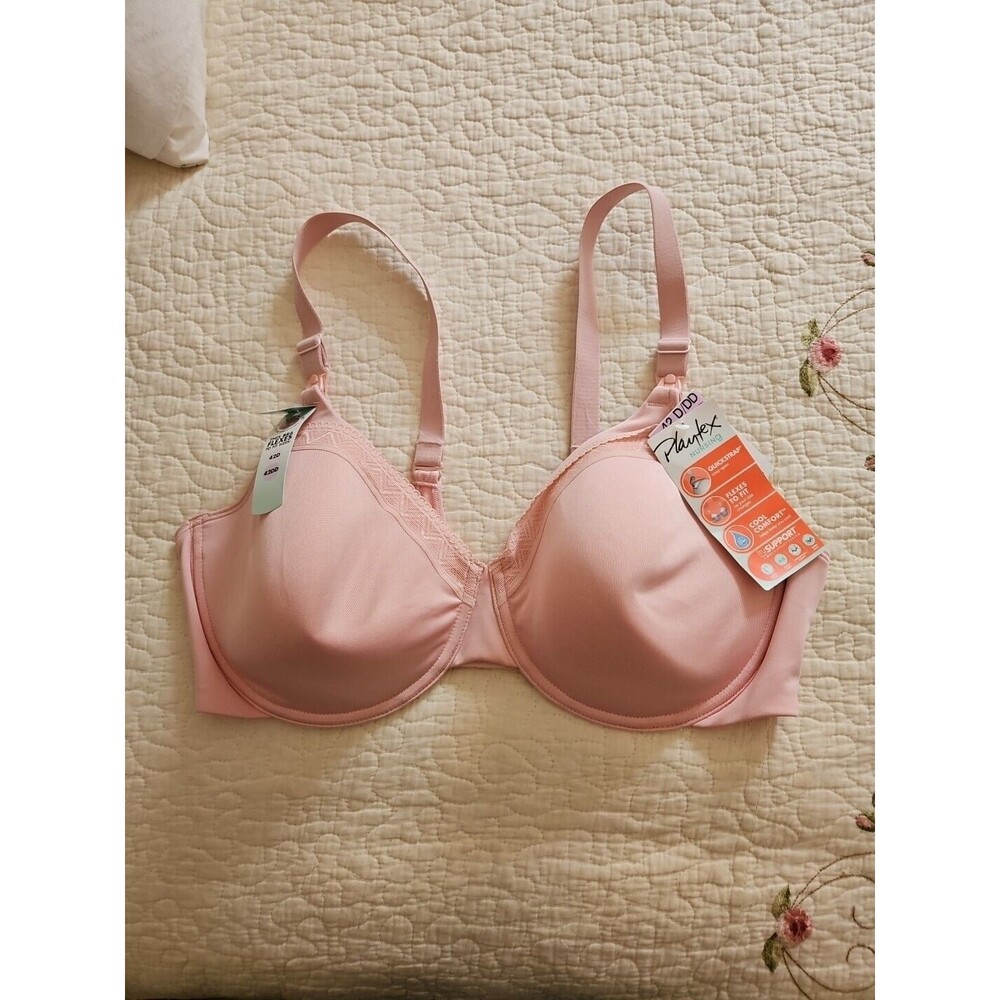 Playtex Nursing Flex to Fit Quickstrap Push Up Padded Underwire Bra 42 D/DD 4959